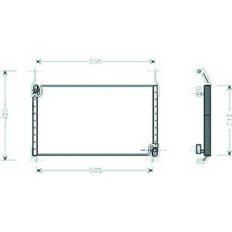Condensatore per FIAT MULTIPLA dal 1998 al 2004