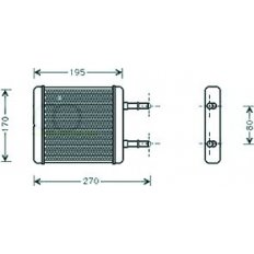 Scambiatore di calore per HYUNDAI ACCENT dal 1995 al 1997
