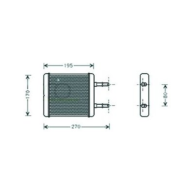 Scambiatore di calore per HYUNDAI ACCENT dal 1995 al 1997 Codice OEM 9722122001