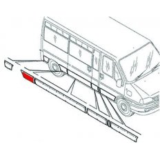Modanatura parafango posteriore lato anteriore passo medio - passo lungo per CITROEN JUMPER dal 2002 al 2006