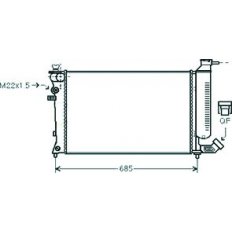 Radiatore acqua per PEUGEOT 306 dal 1993 al 1997
