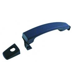 Maniglia esterna anteriore sx c-foro nottolino nera liscia per OPEL ANTARA dal 2006 al 2010