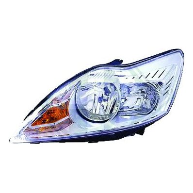 Proiettore cromato per FORD FOCUS dal 2008 al 2011 lato sinistro guidatore Codice OEM 8M5113101AA