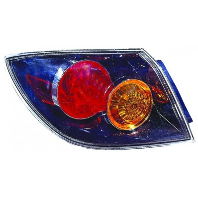 Fanale posteriore esterno crystal 10-03-07-06 per MAZDA 3 dal 2003 al 2009 lato sinistro guidatore Codice OEM BP4S51180E