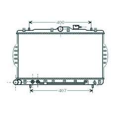 Radiatore acqua per HYUNDAI ACCENT dal 1995 al 1997