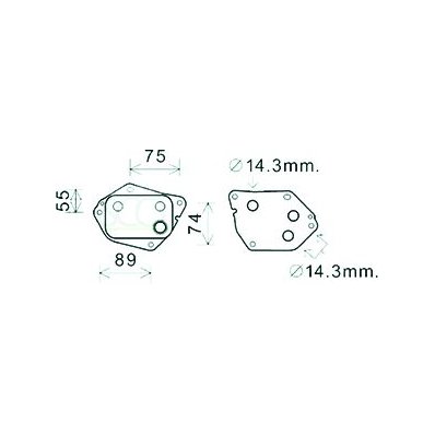 Radiatore olio per KIA SOUL dal 2016 Codice OEM 264102A300