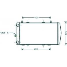 Radiatore acqua per VOLKSWAGEN CADDY dal 1995 al 2004