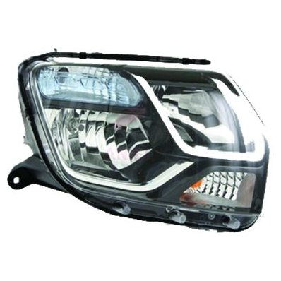 Proiettore con fanale blu $10-13 - 01-15 per DACIA DUSTER dal 2013 al 2017 lato destro passeggero Codice OEM 260105828R