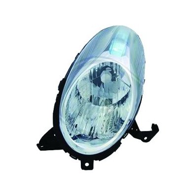 Proiettore cromato 09-07-08-10 per NISSAN MICRA K12 dal 2005 al 2010 lato sinistro guidatore Codice OEM 26060BG10B/89074561