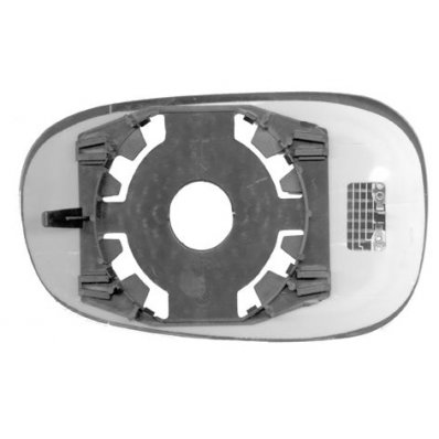 Piastra specchio retrovisore termica per LANCIA LYBRA dal 1999 al 2005 lato destro passeggero Codice OEM 71714228