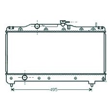 Radiatore acqua per TOYOTA CARINA E dal 1992 al 1997