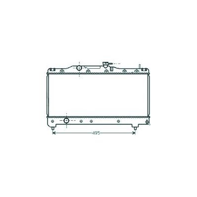 Radiatore acqua per TOYOTA CARINA E dal 1992 al 1997 Codice OEM 1640016470