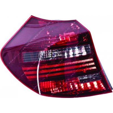 Fanale posteriore nero per BMW 1 E87 dal 2007 al 2011 lato sinistro guidatore Codice OEM 63210432621