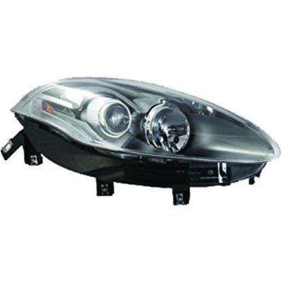 Proiettore nero 10-09-06-14 fan bianco per FIAT BRAVO dal 2007 al 2014 lato destro passeggero Codice OEM 51877883