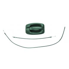 Maniglia esterna porta scorrevole dx-sx s-foro nottolino con cavo nera per FIAT DUCATO dal 2014