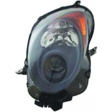 Proiettore nero per ALFA ROMEO MITO dal 2016 lato sinistro guidatore
