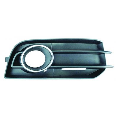 Griglia laterale paraurto con foro cornice cromata per AUDI A1 dal 2010 al 2014 lato destro passeggero Codice OEM 8X0807682A01C