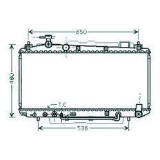 Radiatore acqua per TOYOTA RAV 4 dal 2000 al 2003