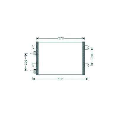 Condensatore per DACIA SANDERO dal 2008 al 2012 Codice OEM 8200182361