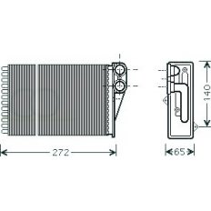 Scambiatore di calore per PEUGEOT 207 dal 2006 al 2009