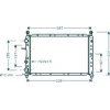 Radiatore acqua per ALFA ROMEO 155 dal 1992 al 1998
