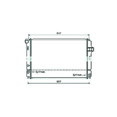 Radiatore acqua per TOYOTA YARIS dal 2017 Codice OEM 16400-21330