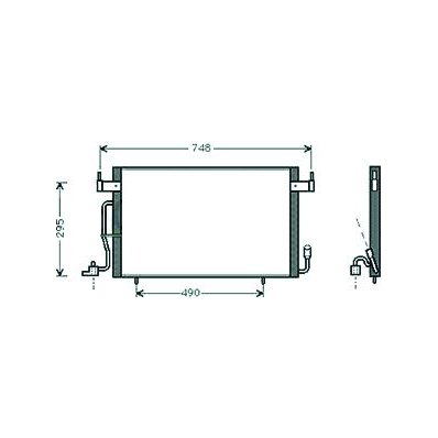 Condensatore per CITROEN XSARA dal 1997 al 2000 Codice OEM 6455W4