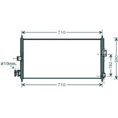 Condensatore per NISSAN ALMERA N16 dal 2000 al 2002