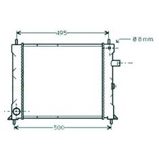 Radiatore acqua per ROVER 200 dal 1989 al 1995
