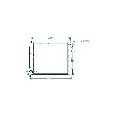 Radiatore acqua per ROVER 200 dal 1989 al 1995 Codice OEM GRD162
