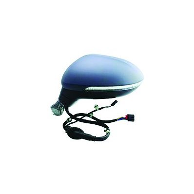 Retrovisore elettrico verniciabile 6+2 pin per VOLKSWAGEN PASSAT dal 2014 al 2019 lato sinistro guidatore Codice OEM 3G1857507AR+3G0857537C