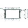 Radiatore acqua per CHEVROLET - DAEWOO NUBIRA dal 1997 al 1999
