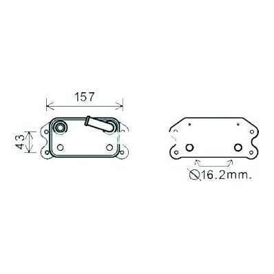 Radiatore olio per VOLVO XC60 dal 2008 al 2013 Codice OEM 31201911