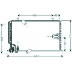 Condensatore per BMW 5 E34 dal 1988 al 1995