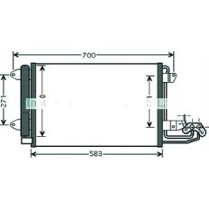 Condensatore per VOLKSWAGEN GOLF PLUS dal 2009 al 2014