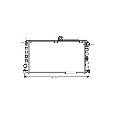 Radiatore acqua per ALFA ROMEO 33 dal 1983 al 1990 Codice OEM 60538379