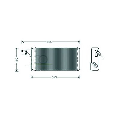 Scambiatore di calore per IVECO DAILY dal 1989 al 2000 Codice OEM 46722023