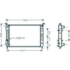Radiatore acqua per FIAT PALIO dal 2001 al 2005