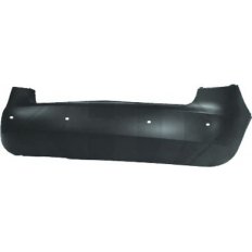 Paraurto posteriore verniciabile berlina con fori sensore per SKODA FABIA dal 2007 al 2010