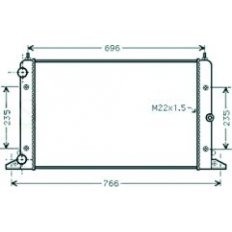 Radiatore acqua per SEAT ALHAMBRA dal 1996 al 2000