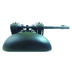 Maniglia esterna anteriore nera liscia per PEUGEOT 206 dal 1998 al 2009 lato sinistro guidatore