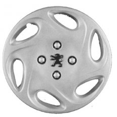 Coppa ruota ø 13 logo cromato per PEUGEOT 106 dal 1996 al 2003