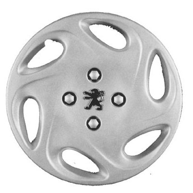 Coppa ruota ø 13 logo cromato per PEUGEOT 206 dal 1998 al 2009