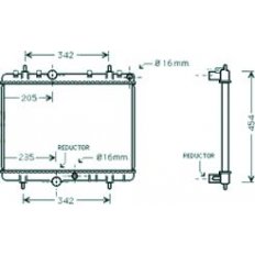 Radiatore acqua per CITROEN XSARA dal 2000 al 2004