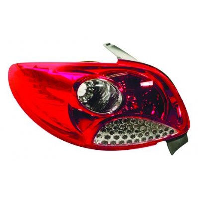 Fanale posteriore bianco ad. Visteon per PEUGEOT 206 dal 2009 al 2013 lato sinistro guidatore Codice OEM 6350GV/9685618280