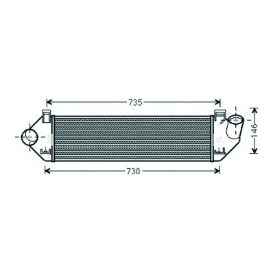 Intercooler per VOLVO S40 dal 2007 al 2010 Codice OEM 31280122