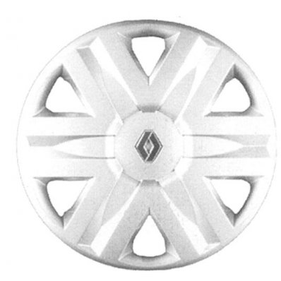 Coppa ruota diametro 15 logo cromato per RENAULT MEGANE dal 2002 al 2005