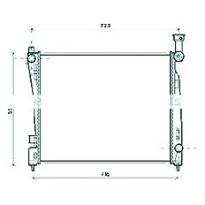 Radiatore acqua per JEEP GRAND CHEROKEE dal 2010 al 2013
