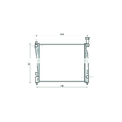 Radiatore acqua per JEEP GRAND CHEROKEE dal 2010 al 2013 Codice OEM 55038185AE
