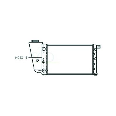 Radiatore acqua per AUTOBIANCHI Y10 dal 1985 al 1992 Codice OEM 71735368